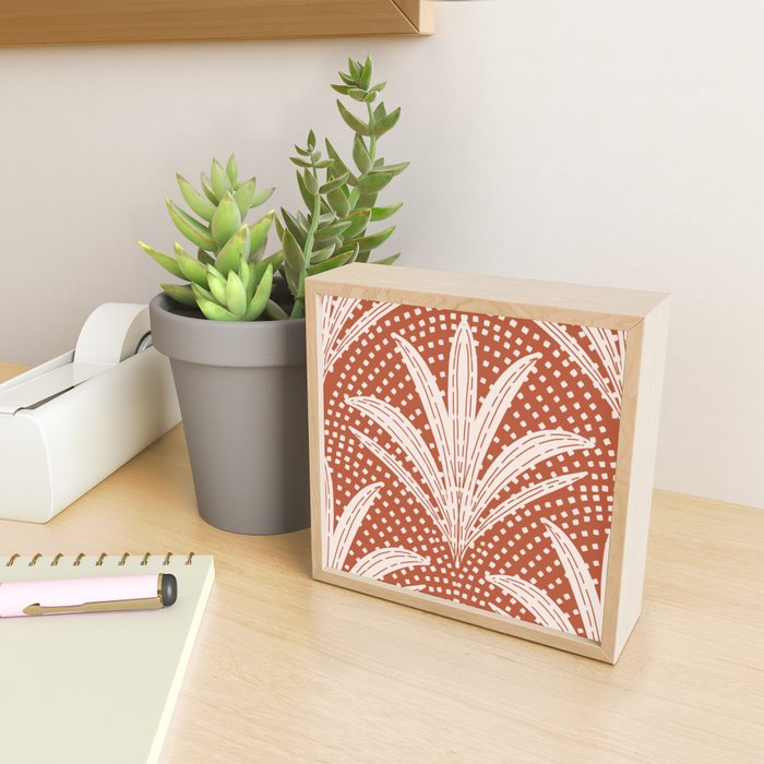 Boho Rustic Palm Radiance Terracotta Mini Art Print Gallery Image 2