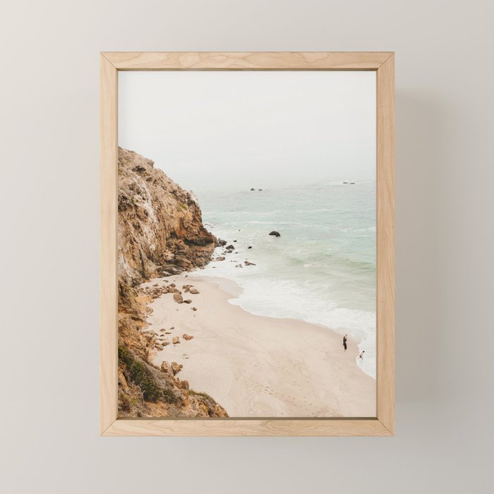 malibu coast - california Mini Art Print Gallery Image 1