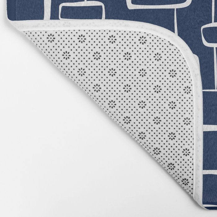 On The Quad - Navy Blue Bath Mat Gallery Image 2