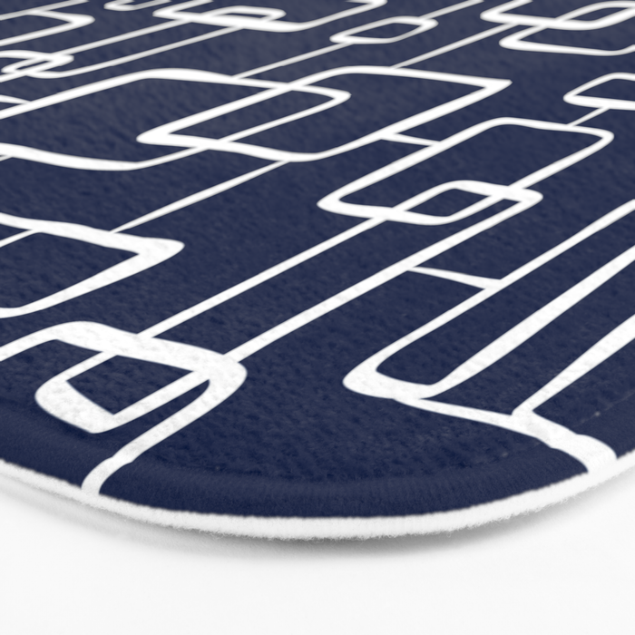 On The Quad - Navy Blue Bath Mat Gallery Image 3