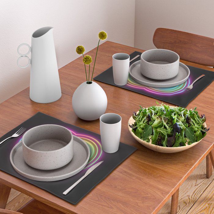 Neon Pride Heart Placemat Gallery Image 2