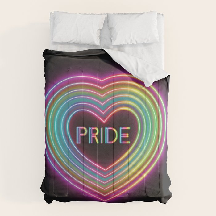 Neon Pride Heart Comforter Gallery Image 6