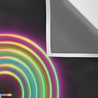 Neon Pride Heart Wall Tapestry Gallery Image 3