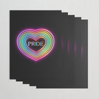 Neon Pride Heart Wrapping Paper Gallery Image 3
