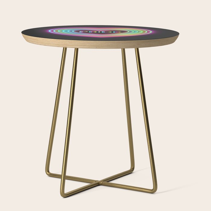 Neon Pride Heart Side Table Gallery Image 1