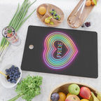Neon Pride Heart Cutting Board Gallery Image 2