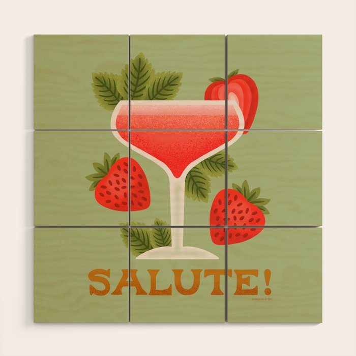 Rossini - Amalfi Coast Cocktails Wood Wall Art Gallery Image 1