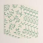Leaf Pattern Watercolor - Green Wrapping Paper Gallery Image 3