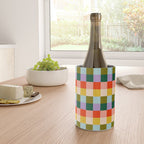 Checkered Rainbow Retro Vibe  Wine Chiller Gallery Image 4