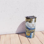 Klimt Tabby Cat with Warm Scarf Travel Mug Gallery Image 4