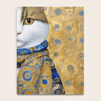 Klimt Tabby Cat with Warm Scarf Notebook Gallery Image 4