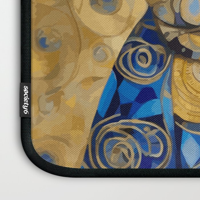 Klimt Tabby Cat with Warm Scarf Laptop Sleeve Gallery Image 3