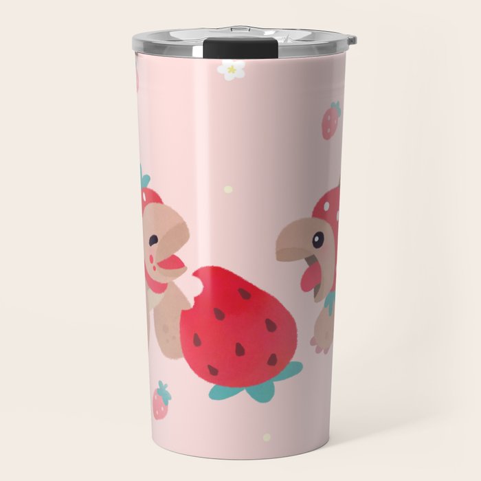 Tortoises love strawberries Travel Mug Gallery Image 1
