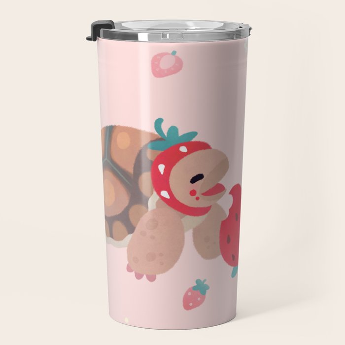 Tortoises love strawberries Travel Mug Gallery Image 3