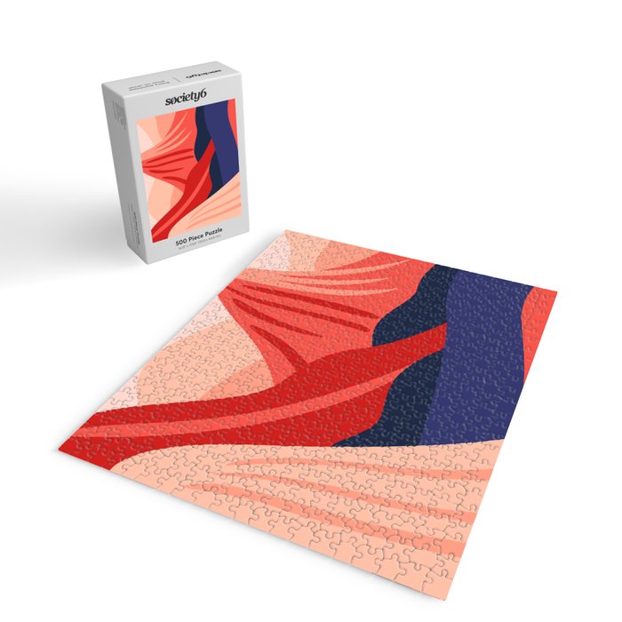 Abstract mountain nature landscape art Jigsaw Puzzle Gallery Image 2