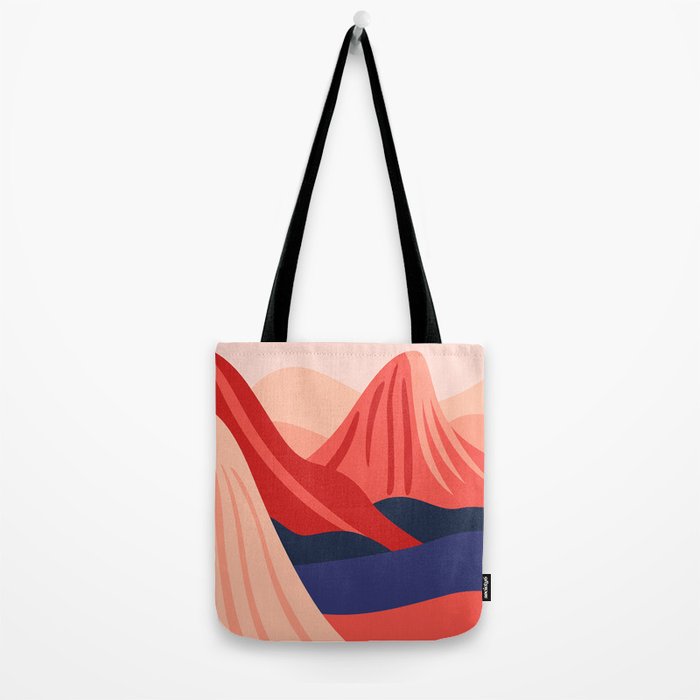 Abstract mountain nature landscape art Tote Bag Gallery Image 2