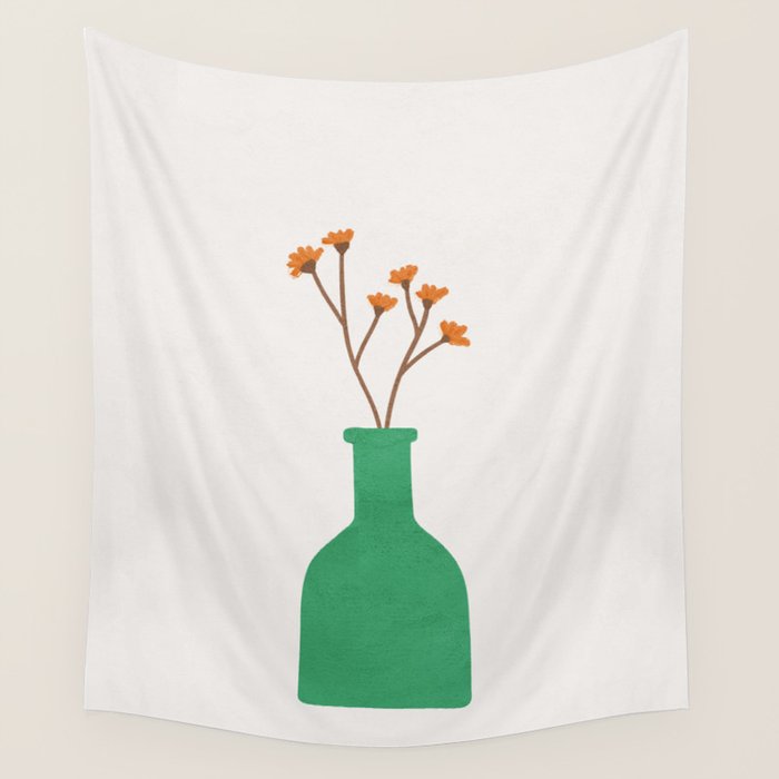 Little Vase Design 2 Wall Tapestry Gallery Image 4