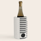 Black and Beige Modern Craft Design Retro Stripes and Circles Wine Chiller Gallery Image 2