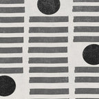 Black and Beige Modern Craft Design Retro Stripes and Circles Coffee Mug Gallery Image 2