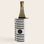 Black and Beige Modern Craft Design Retro Stripes and Circles Wine Chiller Gallery Image 3