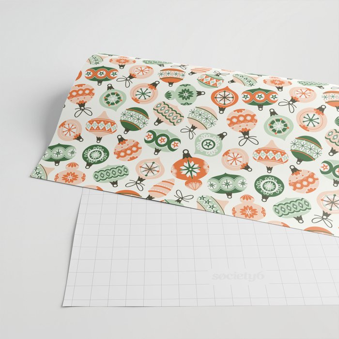 Vintage Ornaments Wrapping Paper Gallery Image 2