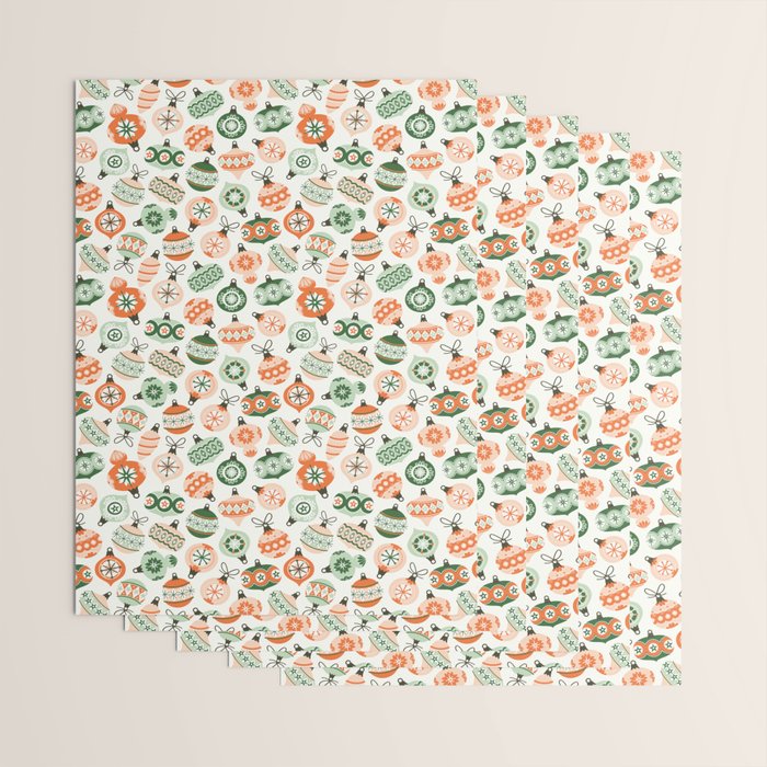 Vintage Ornaments Wrapping Paper Gallery Image 3