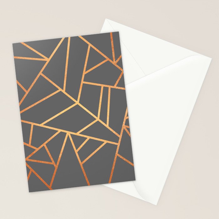 Copper And Grey Stationery Card Gallery Image 2