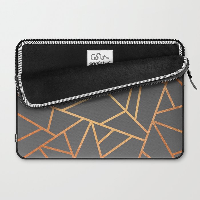 Copper And Grey Laptop Sleeve Gallery Image 2