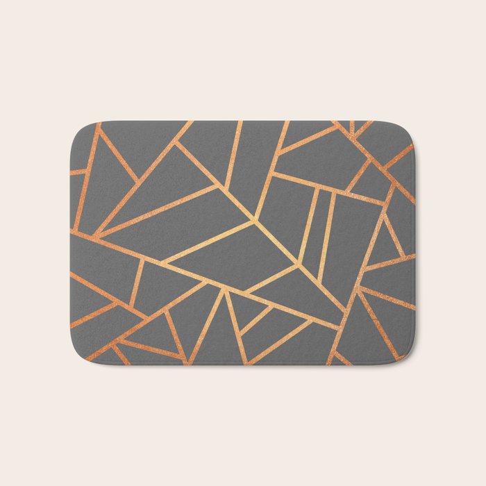 Copper And Grey Bath Mat Gallery Image 1