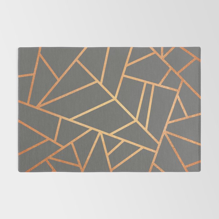 Copper And Grey Rug Gallery Image 2