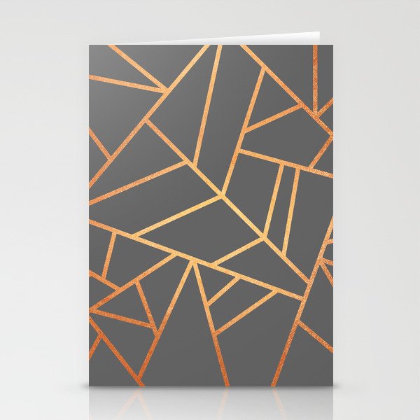Copper And Grey Stationery Card Gallery Image 1
