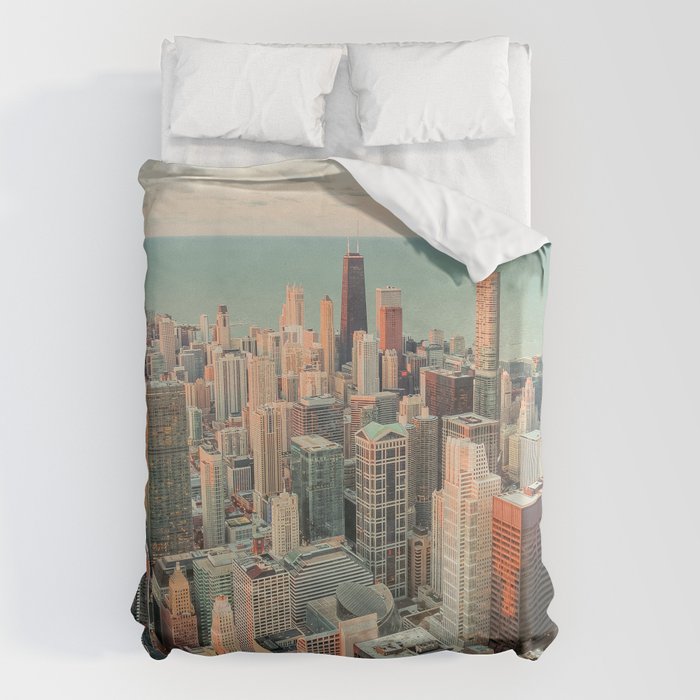 CHICAGO SKYSCRAPERS Duvet Cover Gallery Image 6