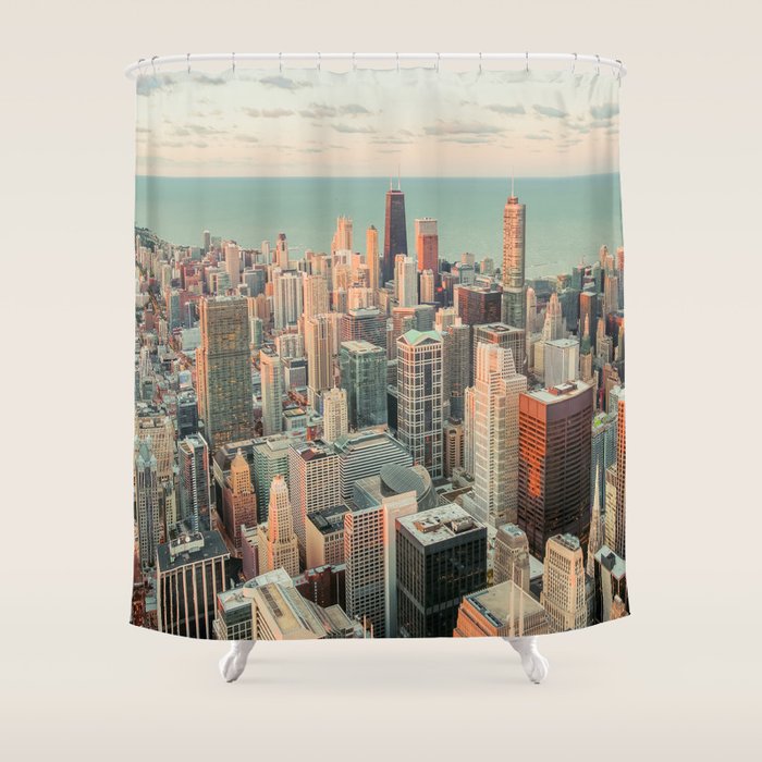 CHICAGO SKYSCRAPERS Shower Curtain Gallery Image 1