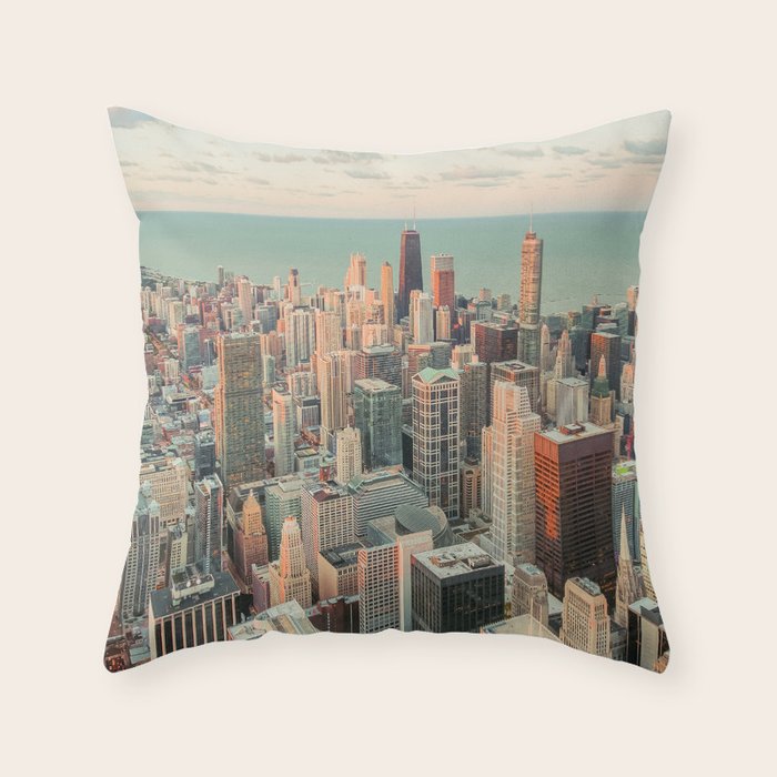 CHICAGO SKYSCRAPERS Throw Pillow Gallery Image 6