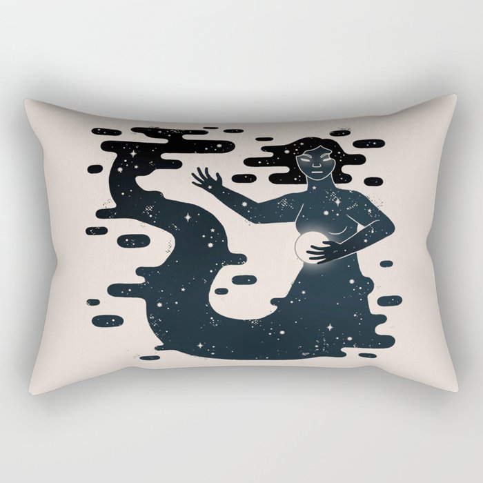 Space Mermaid Rectangular Pillow Gallery Image 2