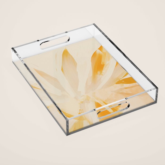 Sun Blooming Flower Acrylic Tray Gallery Image 1