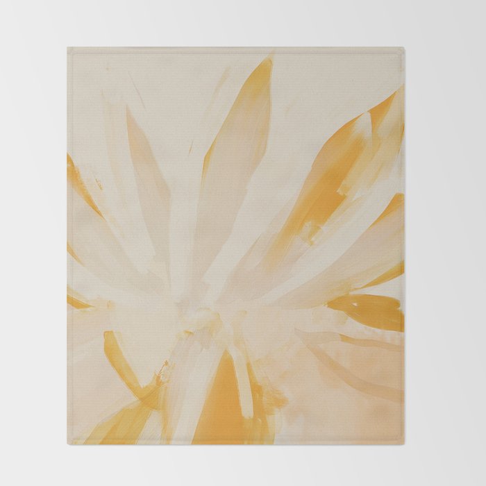 Sun Blooming Flower Throw Blanket Gallery Image 2