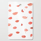 Watercolor Lips Cutting Board Gallery Image 1