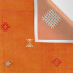 Boho Oriental Orange Traditional Desert Moroccan Style  Wall Tapestry Gallery Image 3