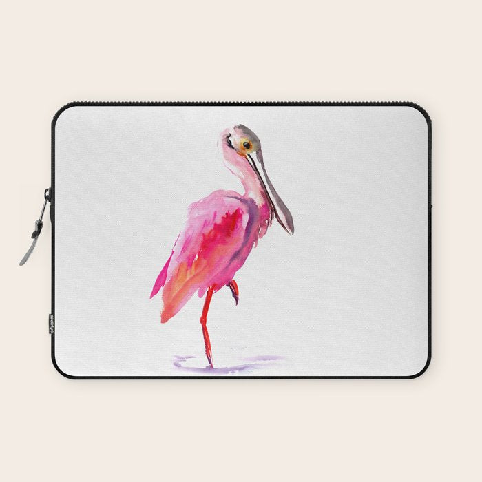 Roseate spoonbill Laptop Sleeve Gallery Image 1