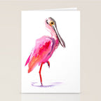 Roseate spoonbill Stationery Card Gallery Image 2
