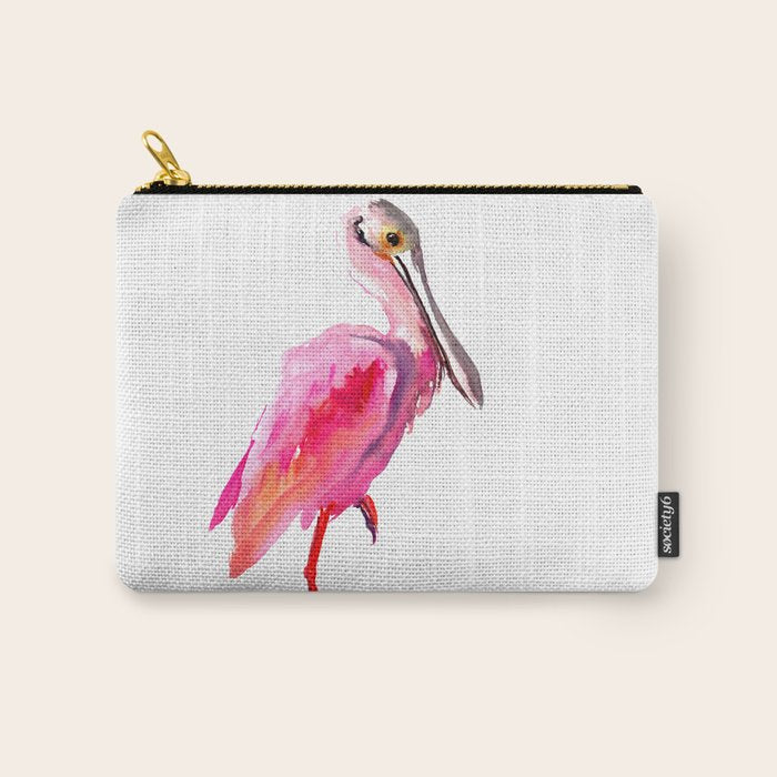 Roseate spoonbill Carry All Pouch Gallery Image 1