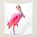Roseate spoonbill Wall Tapestry Gallery Image 4