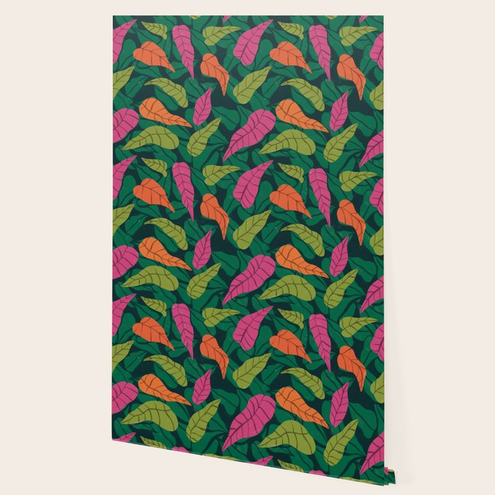 Tropical Leaf Pattern  Wallpaper Gallery Image 2