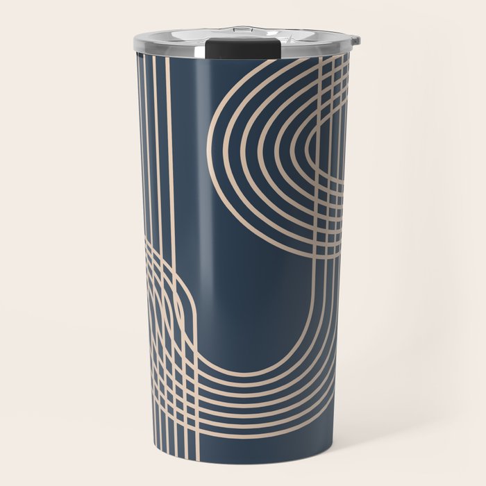 Lines in Midnight Travel Mug Gallery Image 1