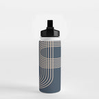 Lines in Midnight Water Bottle Gallery Image 2