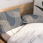 Lines in Midnight Pillow Sham Gallery Image 2