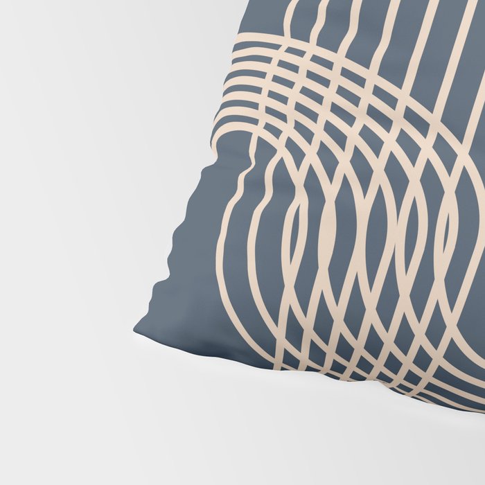 Lines in Midnight Pillow Sham Gallery Image 4