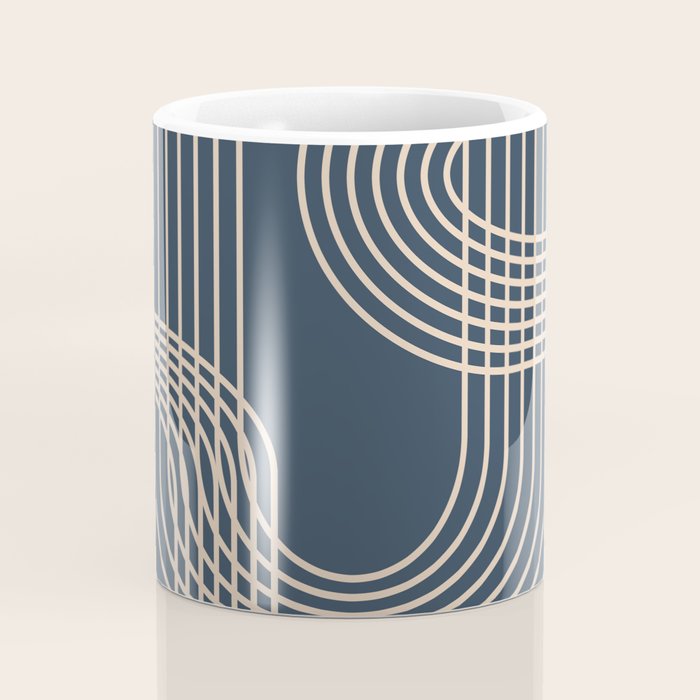 Lines in Midnight Coffee Mug Gallery Image 4
