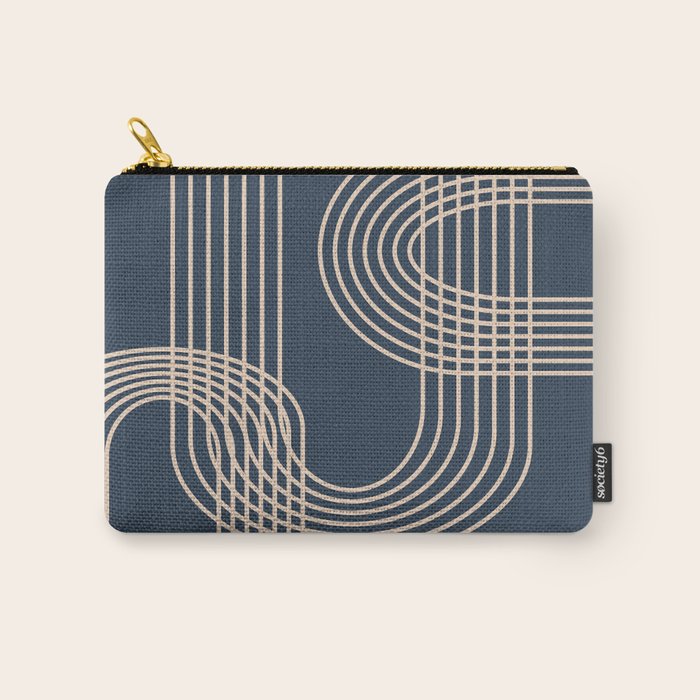 Lines in Midnight Carry All Pouch Gallery Image 1